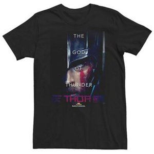 MARVEL Thor Ragnarok the Mighty God Thunder 4XL Black T-Shirt Chest 58" Mens NEW